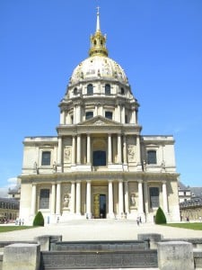 The huge chapel in which Napoleon rests, originally the church attached to the former home for veterans which is now the Musée de l'Armée. 