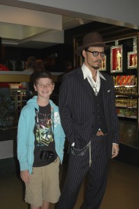 Acting cool with Johnny Depp!