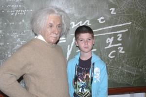 Thing 1 perplexed by Einstein's equations . . .