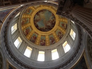 The dome under which Napoleon rests.