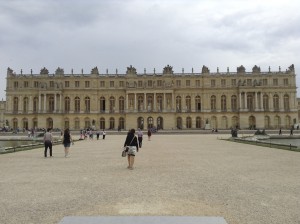 The back of the palace as seen from the gardens.