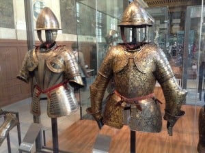 Medieval armor at the Musée de l'Armée