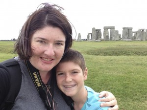 Selfie with Thing 1 at Stonehenge!