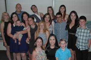 An almost-all-cousin pic at Uncle Walt and Aunt Joy's party.